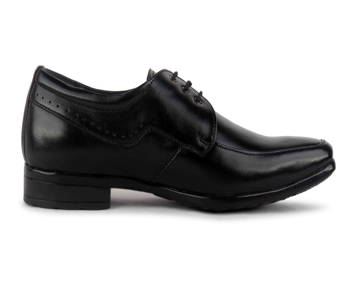 Men Plain Black Shoes Images